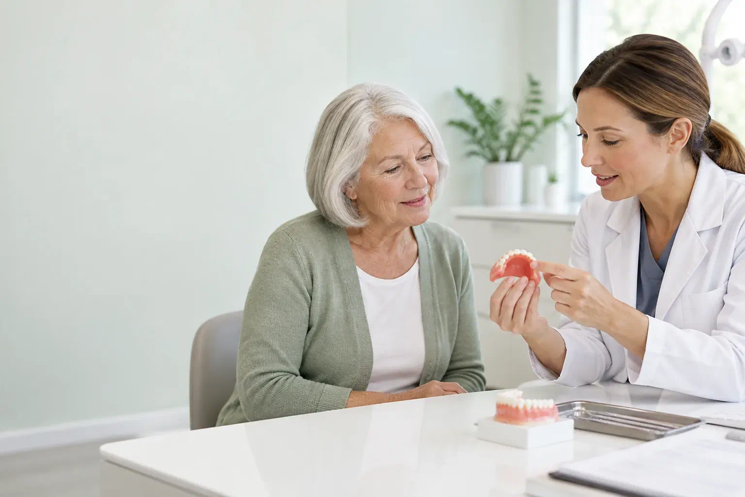 Illustrative discussion of the fitting surface of a removable denture