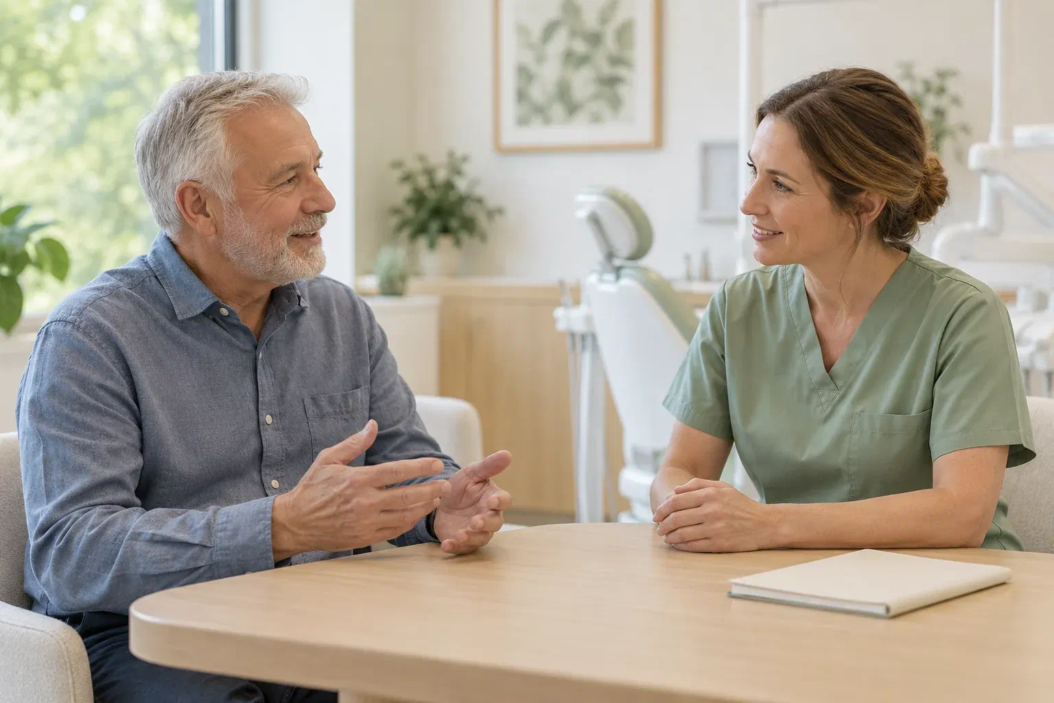 Illustrative discussion of a planned surgical tooth extraction